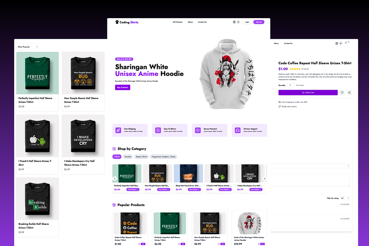 Full-Stack MERN E-Commerce Store with Admin Dashboard preview 2