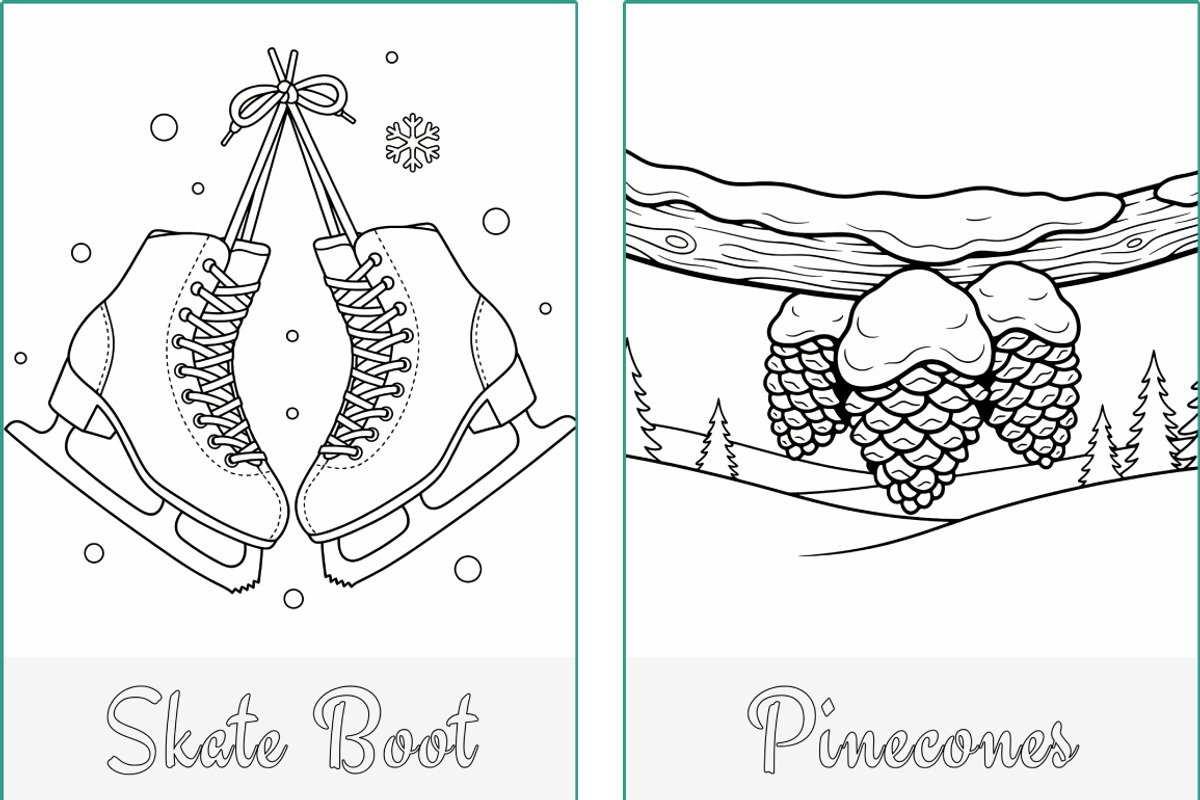 Christmas Holidays Coloring Pages, a Seasonal Illustration by Nuvame Arts & Designs (Photo 7 of 21)