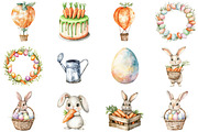 Cute Easter Clipart, an Illustration by CitraGraphics (Thumbnail 2 of 5)