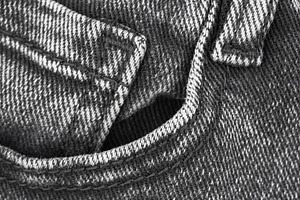 Denim fabric texture with pocket