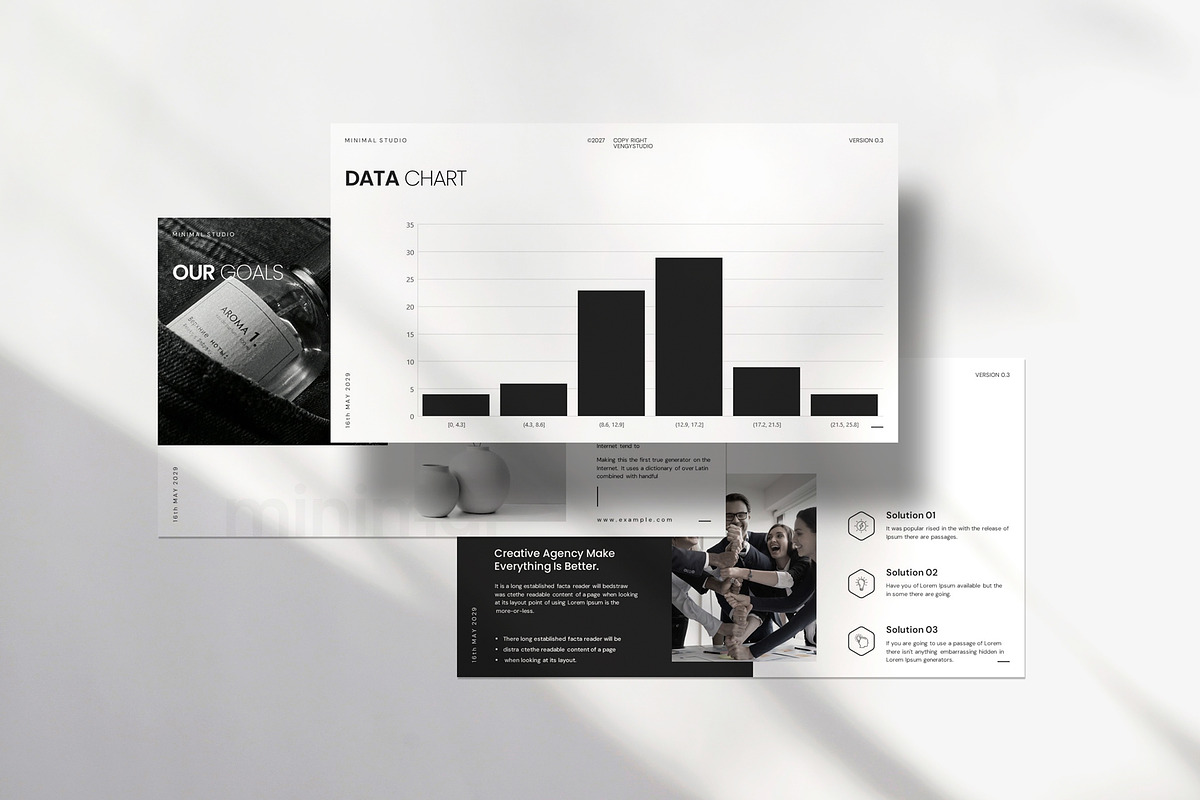 Minimal Studio Presentation Template, a Presentation Template by evgenystudio (Photo 3 of 10)