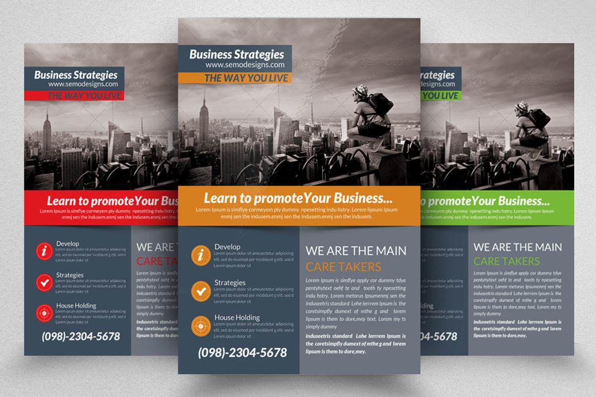 Creative Business Flyer Template, a Flyer Template by Psd Templates (Photo 1 of 3)