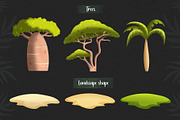 Wild Africa. Safari animals clipart, an Animal Illustration by Samnay Arts (Thumbnail 10 of 12)