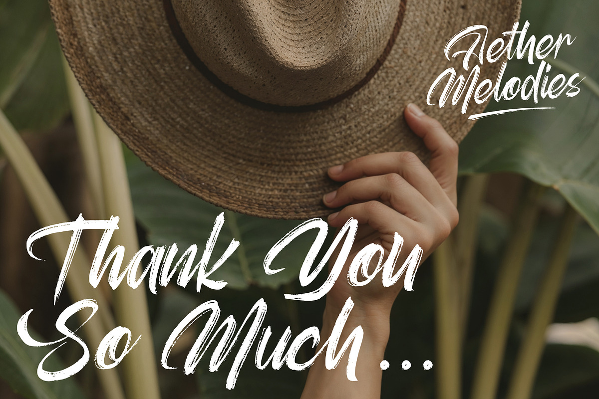 Aether Melodies - Elegant Brush Font, a Script Font by VASTARD STUDIO (Photo 15 of 15)