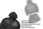 Streetwear Zip Hoodie Set Mockup PSD, a Hoody Mockup by std.badboy (Thumbnail 4 of 4)