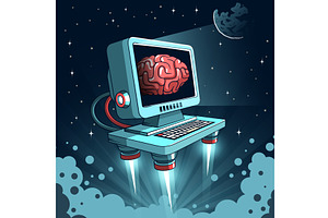 Computer With Brain Artificial