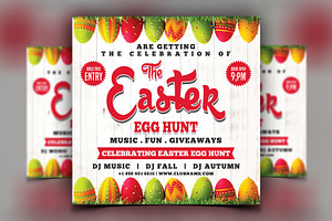 Easter Egg Hunt Flyer, a Flyer Template by AfzaalGraphics