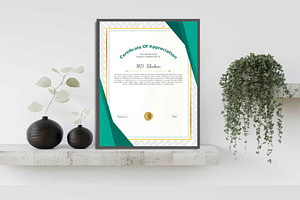 Abstract Certificate Template Design