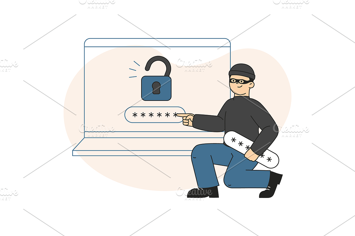 Cyber Crime Illustration, an Object Graphic by Jump Studio (Photo 11 of 12)