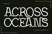 ACROSS OCEANS - DISPLAY SERIF FONT, a Serif Font by 177Studio (Thumbnail 1 of 8)