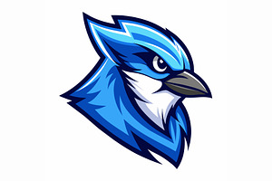 A bird with blue and white feathers, a Graphic by Iftikhar Alam
