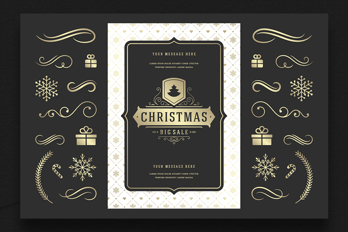 30 Christmas Sale Labels and Badges, a Branding & Logo Template by Vasya Kobelev (Photo 12 of 20)