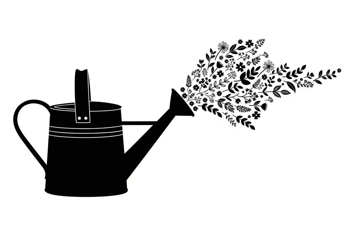 Floral Watering Can Design Bundle, an Illustration by Gaye Art (Photo 16 of 31)