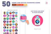 50 Home and Office Cleaning Icons, an Icon by Dighital (Thumbnail 5 of 10)