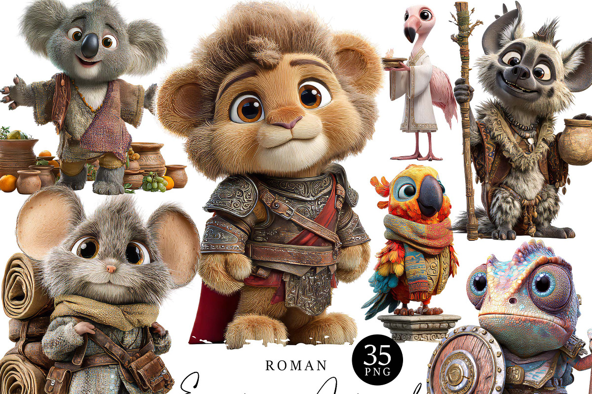 Roman Empire Animal Clipart, an Animal Illustration by Design Scotch (Photo 1 of 9)