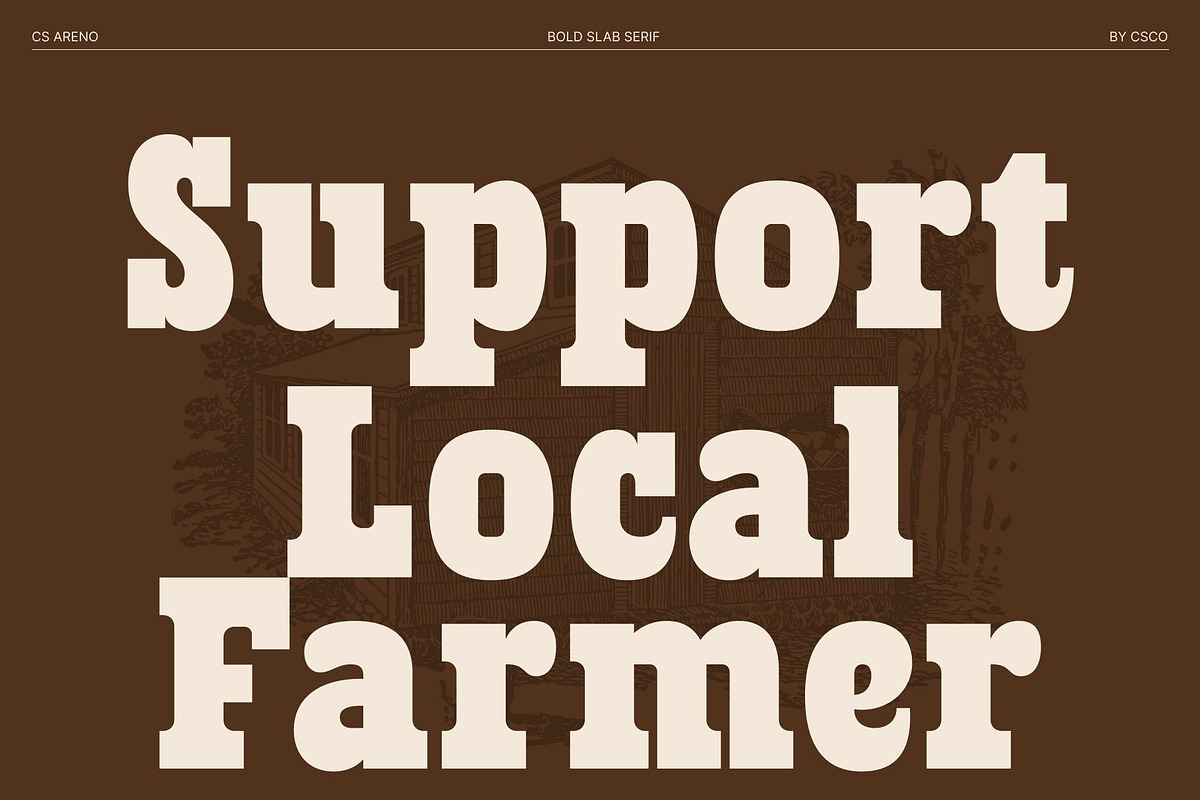 CS Areno – Slab Serif Font, a Slab Serif Font by Craft Supply Co. (Photo 7 of 8)