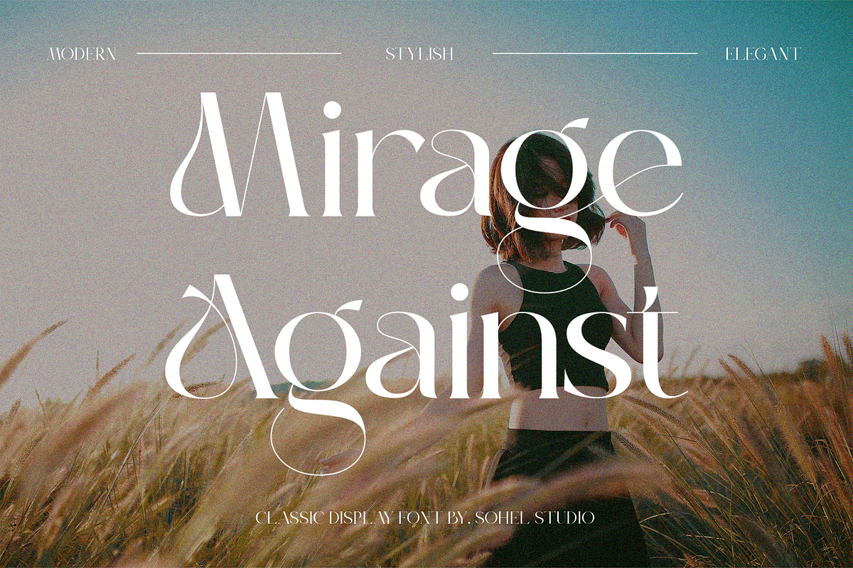 Mirage Against - Luxury Real Estate, a Serif Font by Sohel Studio (Photo 1 of 12)