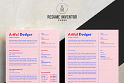 Professional Resume Template Layout, a Resume Template by ResumeInventor (Thumbnail 2 of 5)