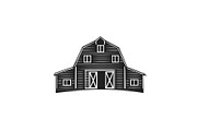 Vintage Barn House Logo Design, an Object Graphic by e-artdesign (Thumbnail 7 of 7)