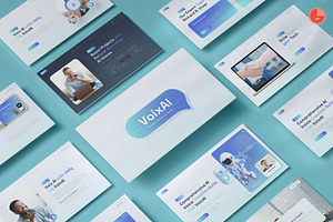 VoixAI - AI Voice PowerPoint, a Presentation Template by Pixslides