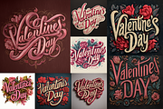 Valentine's Day Lettering, a Seasonal Illustration by Picturesque Stories (Thumbnail 2 of 6)
