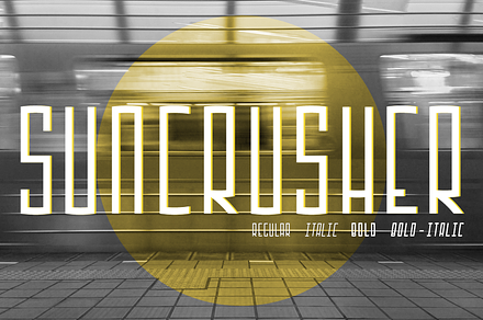 Suncrusher (4 Fonts)