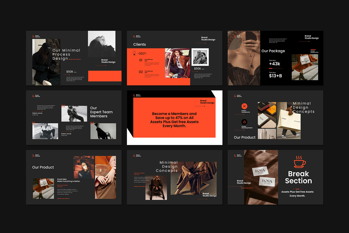 Brand Minimal Presentation Template, a Presentation Template by Creative-Work (Photo 7 of 9)