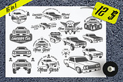 16 in 1 Set of Lowrider cars, an Illustration by Hadanello88 (Thumbnail 1 of 5)