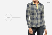 Women Dress Shirt Mockup Set, a Shirt Mockup by Creatsy (Thumbnail 3 of 9)