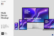 Multi Device Mockup Scene Creator, a Wearable Device Mockup by Sweetdady (Thumbnail 1 of 9)