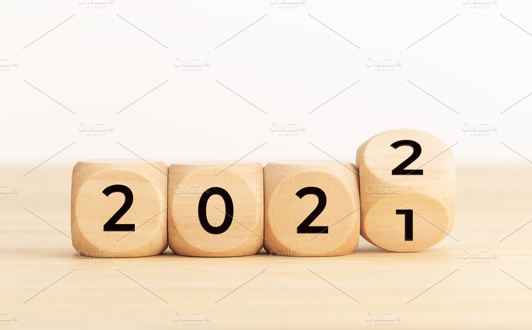 Blocks With changing 2021 to 2022, a Photo by Formatoriginal photo