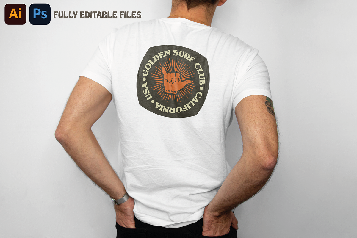 Vintage Beach & Surf Logo Templates, a Branding & Logo Template by Golden Vision Studio (Photo 2 of 7)