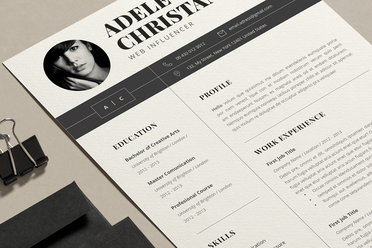 Resume Template Word, a Resume Template by Astut (Photo 6 of 6)