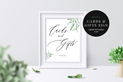 Cards and Gifts Sign, Aurora, an Invitation Template by Alice Bluefox (Thumbnail 1 of 6)
