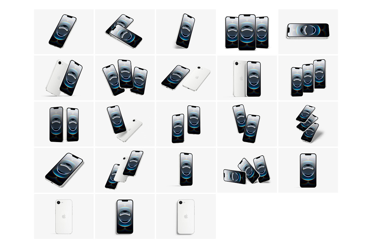 iPhone 16e Mockups, an iPhone Mockup by ls.graphics (Photo 3 of 10)