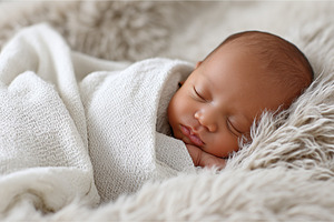 Peaceful newborn baby sleeping, a Person Photo by MistyDay