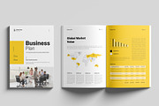 Business Plan Template, a Brochure Template by RusenoelType (Thumbnail 1 of 9)