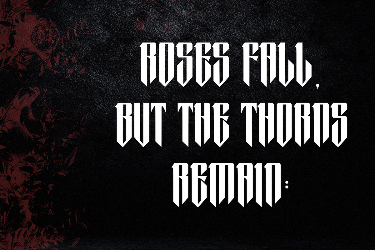 Luparuz Blackletter Display Font, a Blackletter Font by Maulana Creative (Photo 4 of 7)