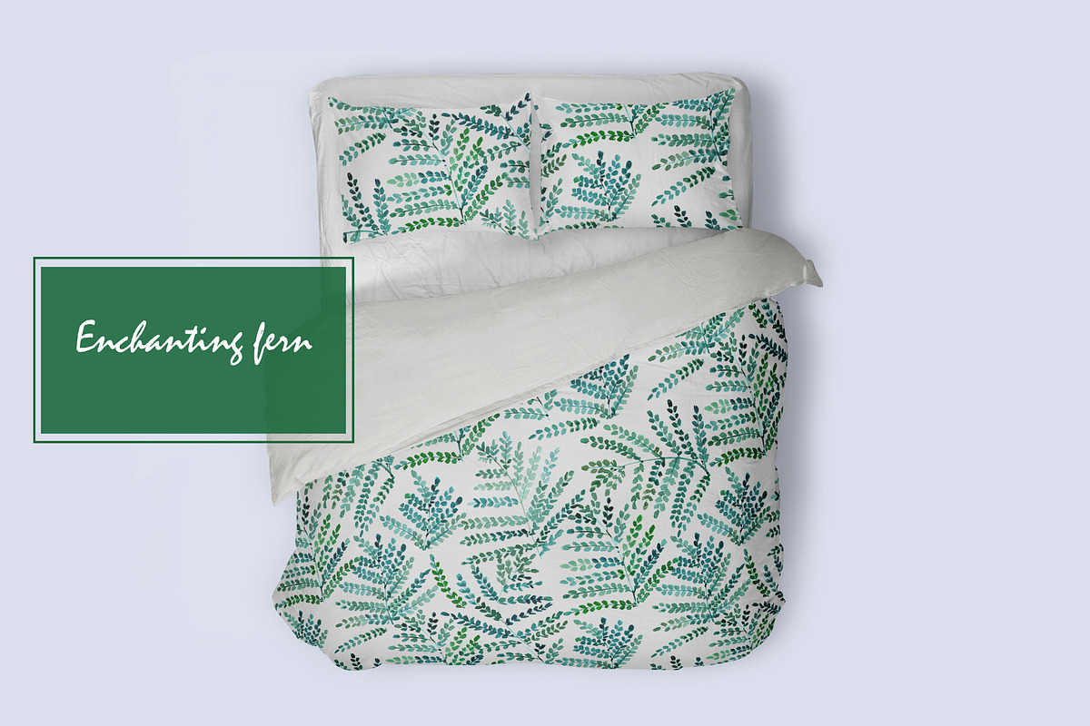 Enchanting fern - leaves pattern, a Pattern Graphic by Katerina Tova (Photo 3 of 5)