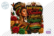 Juneteenth PNG, Black Woman, a Seasonal Illustration by CreationArt (Thumbnail 2 of 7)