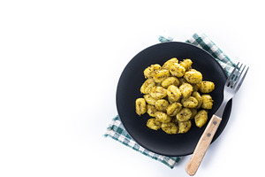 Gnocchi with pesto sauce, a Food & Drink Photo by etorres69