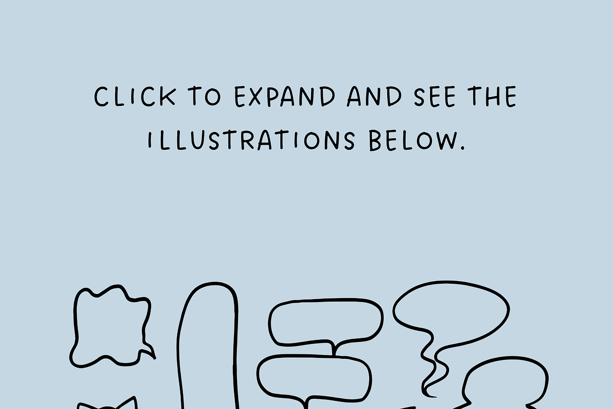 70+ Speech Bubble Illustrations Set, a Decorative Illustration by The Journey Atelier (Photo 3 of 3)