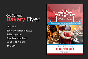 Old School Bakery Flyer