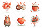 Cute Valentines Clipart Bundle, an Illustration by DreamPrint404 (Thumbnail 3 of 6)