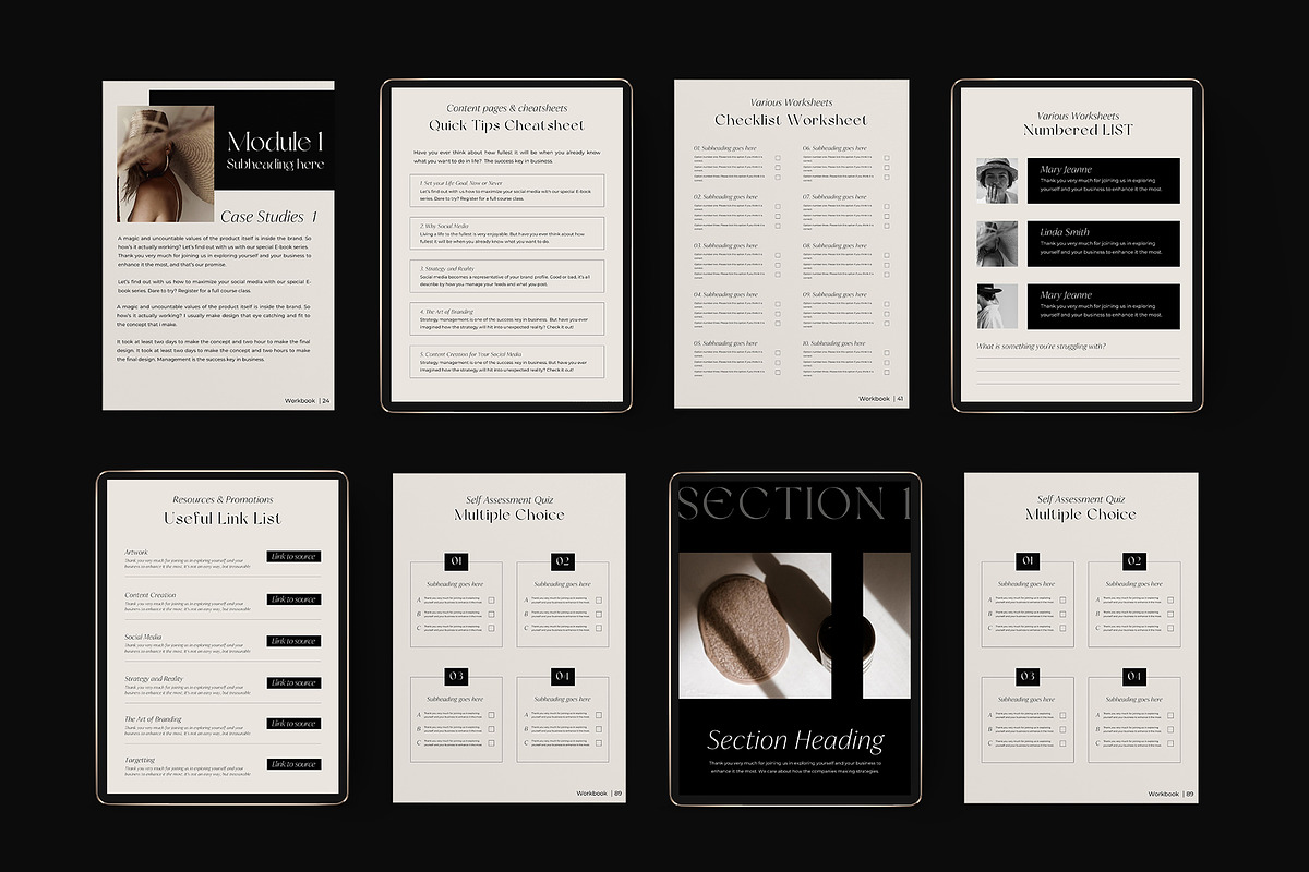 WorkBook for Coaches | CANVA preview 8