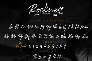 Sale! Rockness - Handbrush Typeface