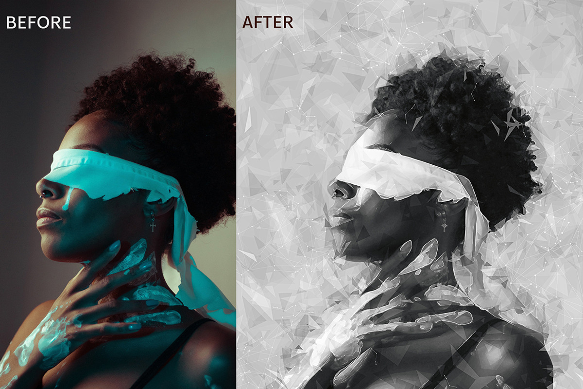Poly Poster Photoshop Action, an Action Add-On by AB-TheDesigner (Photo 5 of 5)