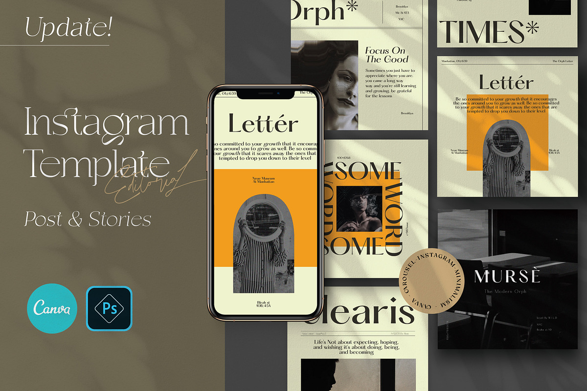 Editorial - Social media Kit, a Social Media Template by Dirtytemp Studio (Photo 1 of 8)