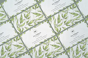 Botanical Business Card, a Business Card Template by ThemeDevisers (Thumbnail 1 of 4)