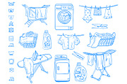 Laundry Lineart, a Work Illustration by Carpet Tapete Pretzel (Thumbnail 2 of 4)